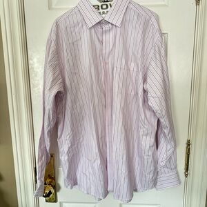 Men's Light Pink Stripe Dress Shirt